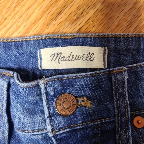 Madewell Size 24 Curvy High Rise Skinny Crop Jeans in Lander Wash - Picture 5 of 9